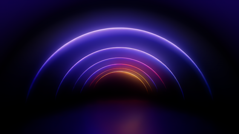 WWDC, Glowing, Violet background, Neon colors, Digital Art, 5K, Wallpaper