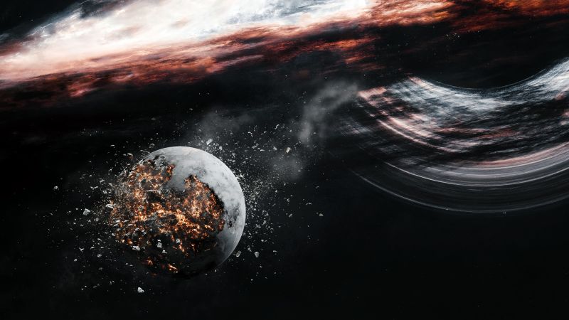 Black hole, Cosmic phenomena, Astronomy, Galaxy, Catastrophe, Destruction, Extinction, 5K, Wallpaper