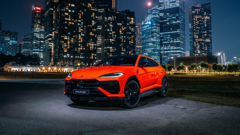 Lamborghini Urus SE, Singapore, 2024, Plug-in Hybrid SUV, 5K, 8K, Wallpaper