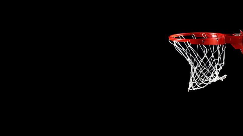 Basketball ring, AMOLED, Minimalist, 5K, Black background, Wallpaper