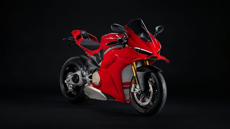 Ducati Panigale V4 S, 2025, Dark background, Sports bikes, 5K, Wallpaper