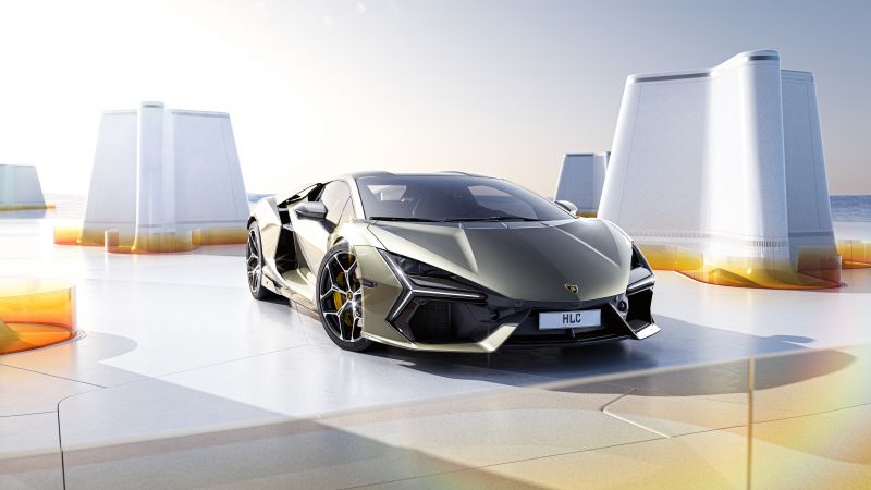 Lamborghini Revuelto, CGI, 5K, Aesthetic, Hybrid sports car, Wallpaper