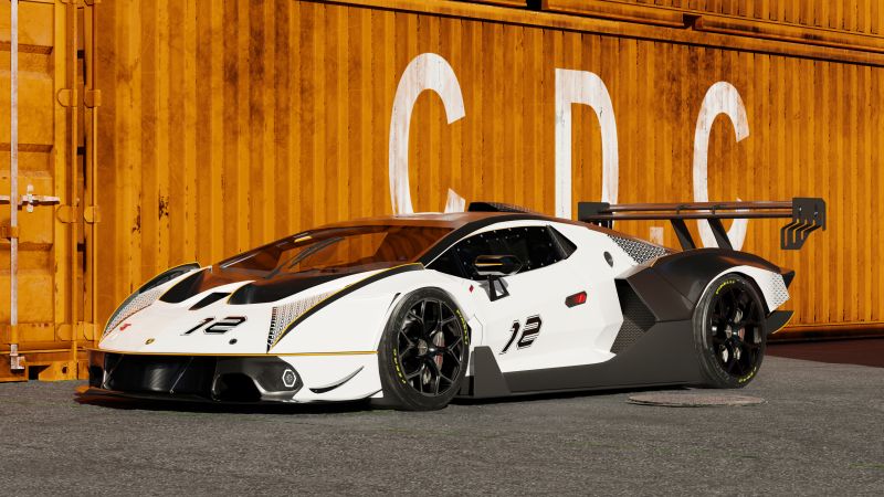 Lamborghini Essenza SCV12, CGI, Track cars