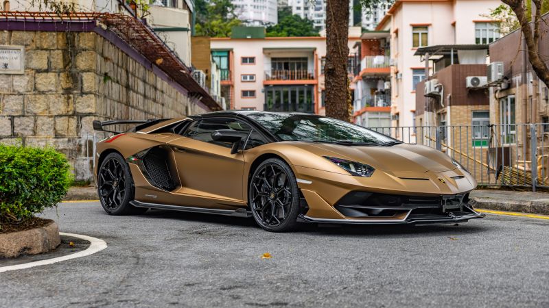 Lamborghini Aventador SVJ Roadster Wallpaper 4K, Sports car, 8K, 5K