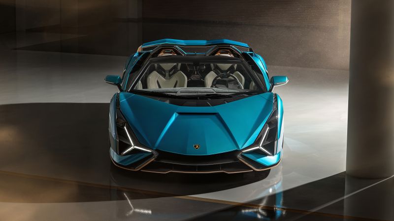 Lamborghini Sián Roadster, 2020, 5K, Wallpaper