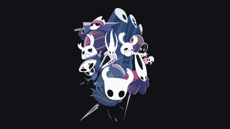 Hollow Knight, Dark background 5K