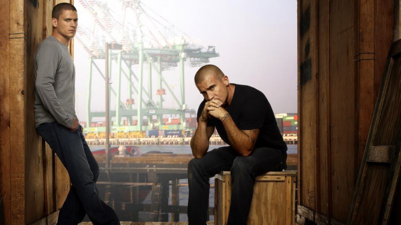 Prison Break, Wentworth Miller as Michael Scofield, Dominic Purcell as Linc Burrows