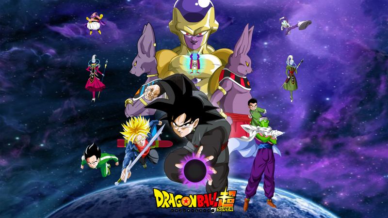 Dragon Ball Super, Character art, Frieza, Goku Black, Trunks, Piccolo, Gohan, 5K, 8K, Wallpaper