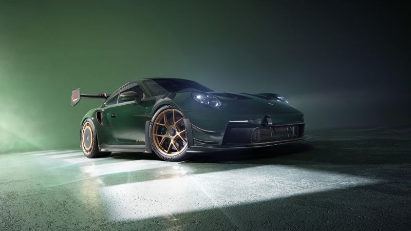 Porsche 911 GT3 RS, Manthey Kit, 5K, Green aesthetic