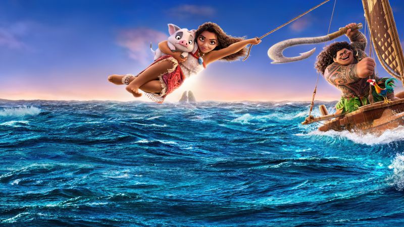 Moana 2, Poster, 5K, Disney Animation, 2024 Movies, Wallpaper