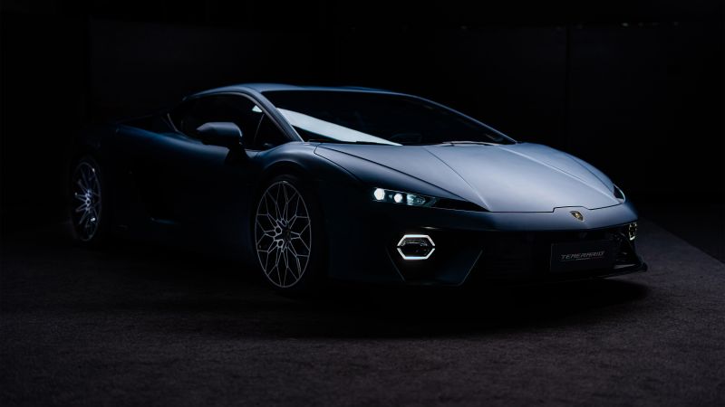 Lamborghini Temerario, 2025, Dark background, 5K