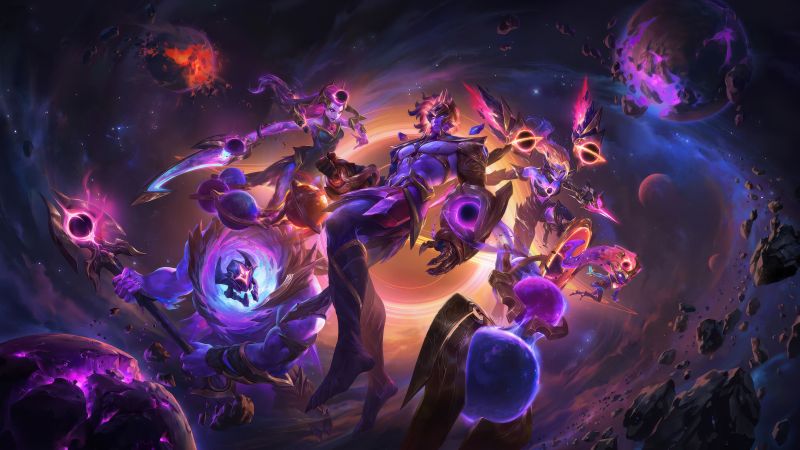 Dark Star, League of Legends, Purple aesthetic, 5K