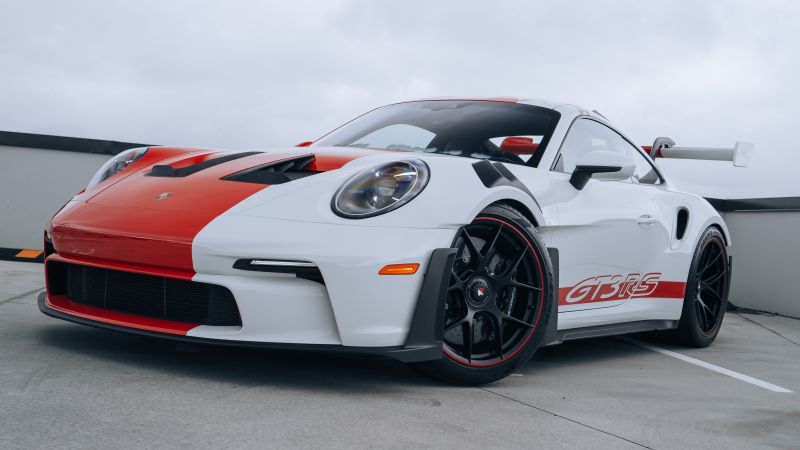 Porsche 911 GT3 RS, Vertical, 2024, 5K, Sports cars, Wallpaper