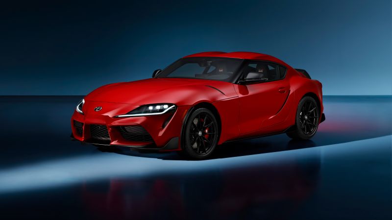 Toyota GR Supra Lightweight EVO, 2025, Toyota GR Supra, Sports cars, 5K, Red cars, Wallpaper