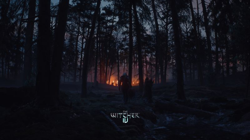 The Witcher IV, Dark Forest, Gameplay, Ciri, Dark aesthetic, 2025 Games, Wallpaper