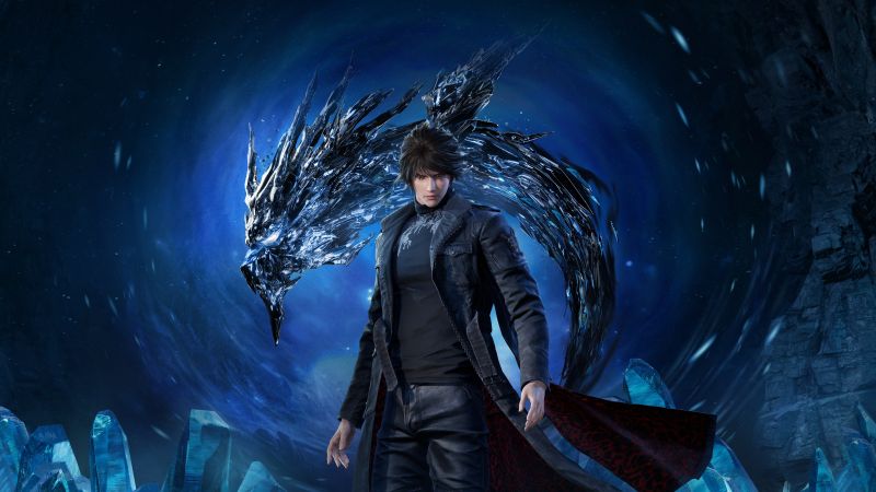 Lost Soul Aside, Key Art, 2025 Games, PC Games, PlayStation 5, PlayStation 4, Blue background