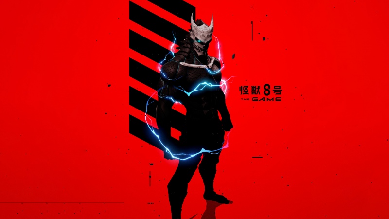 Kaiju No. 8, Video Game, Red background, 5K