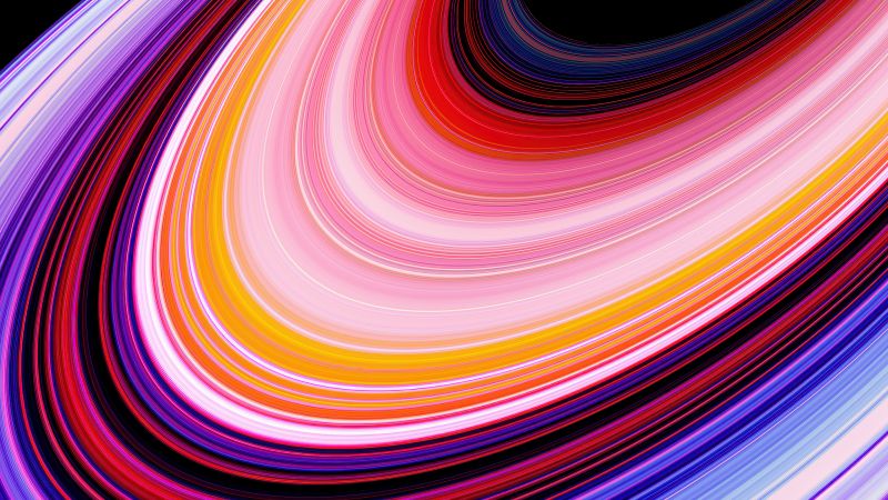 Planetary rings, Ultrawide, Cosmic, Abstract art, Colorful space, Vibrant, Orbital ring, Light streaks, Celestial, Dynamic