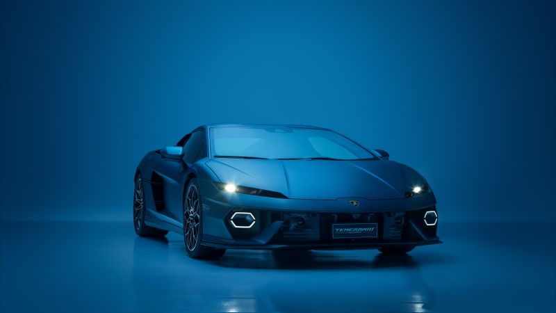 Lamborghini Temerario, Blue aesthetic, 10K, 8K, 5K