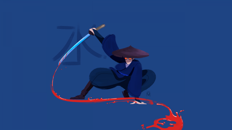 Blue Eye Samurai, Mizu, Minimal art