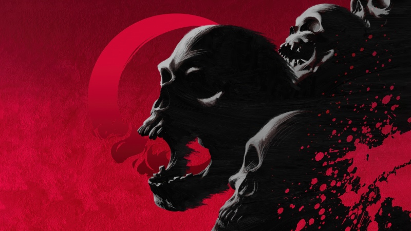 Castlevania Skull, Red background