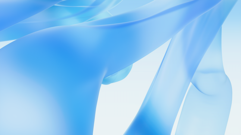 Windows 11 Fluidic, Blue abstract