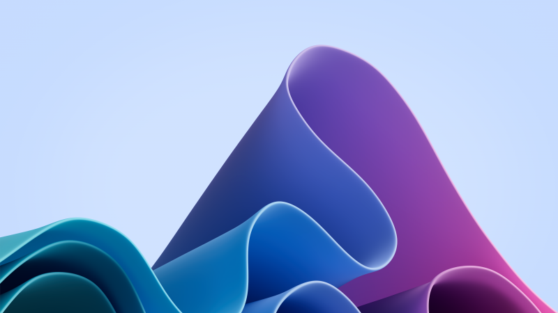 Windows 11 Waves, Blue Purple