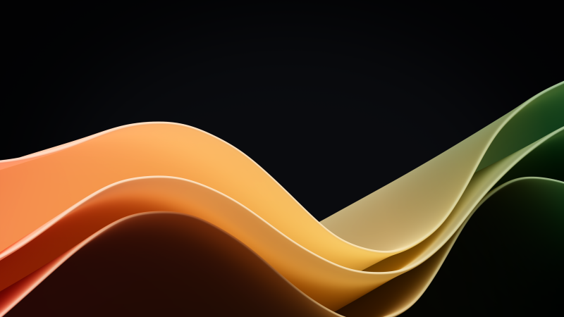 Windows 11 Waves, Yellow, AMOLED