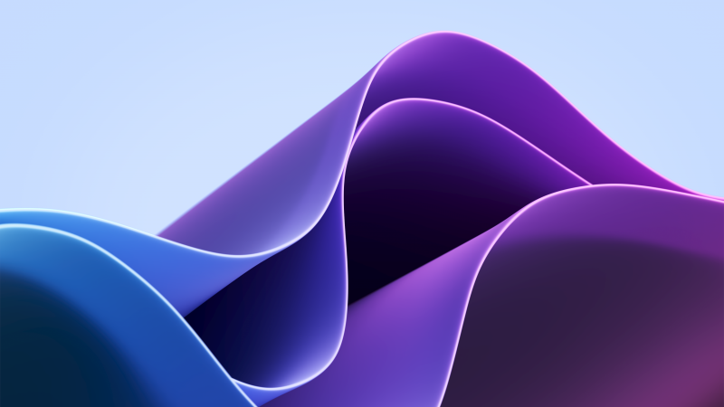 Windows 11 Waves, Blue Purple