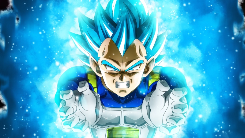 Super Saiyan Blue, Vegeta, Dragon Ball Super, 5K, 8K