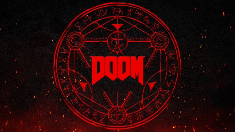 Doom Anthology, Game Art, Doom Eternal, Dark background, Video Game