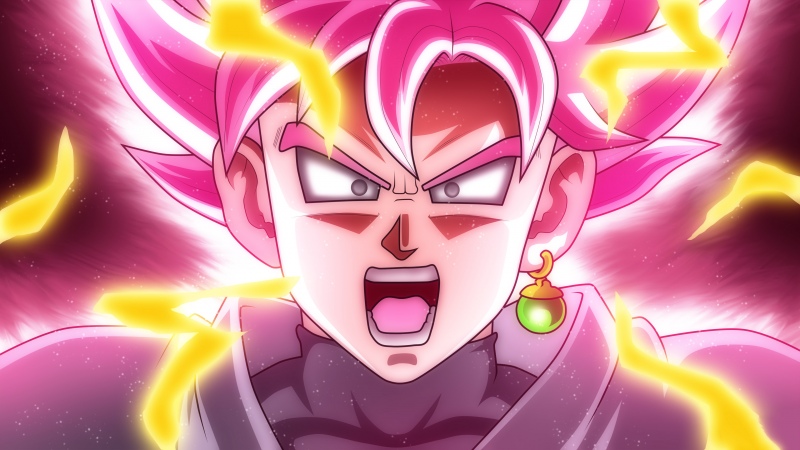 Super Saiyan Rose, Transformation, Goku, Dragon Ball Super, Pink