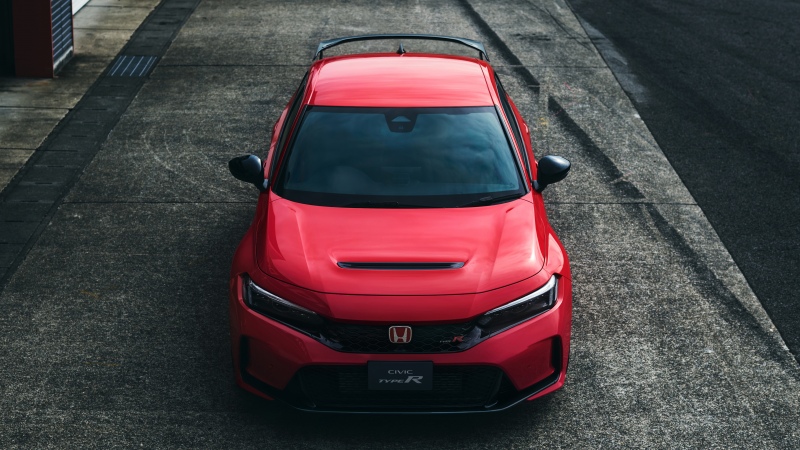 Honda Civic Type R, Racing Black Package, 5K, Red cars