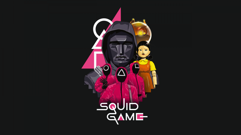 Squid Game 2, Poster, Season 2, Dark background, Illustration, 5K, 2025 series