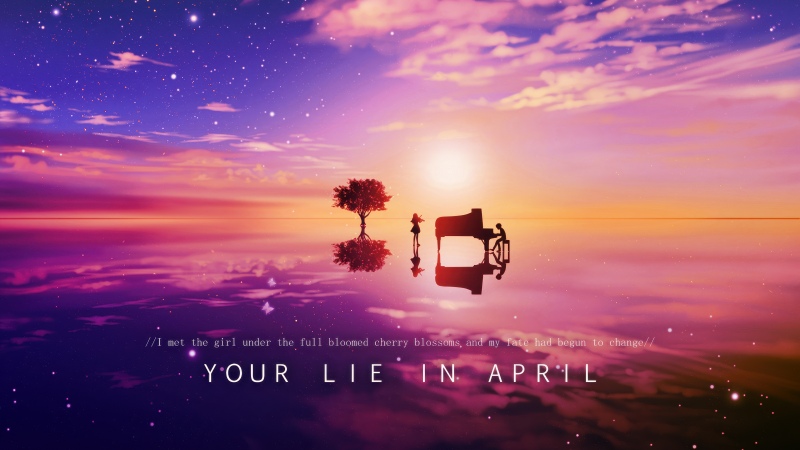 Your Lie in April, Sunset, Kosei Arima, Kaori Miyazono