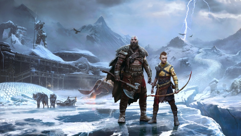 God of War Ragnarök, Poster, Kratos, Atreus, Wallpaper