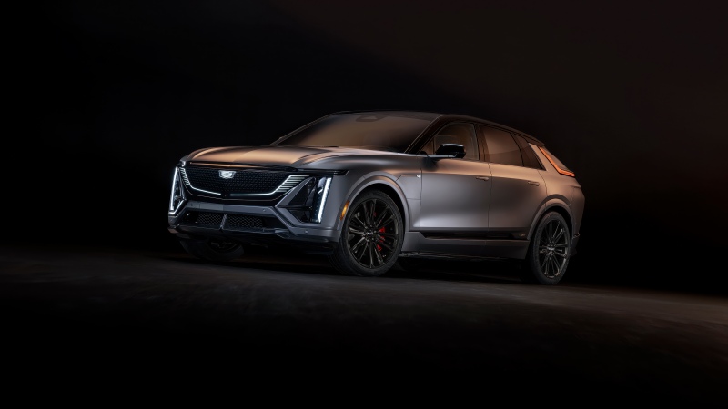 Cadillac Lyriq-V, 2026, Electric SUV, Dark background, 5K