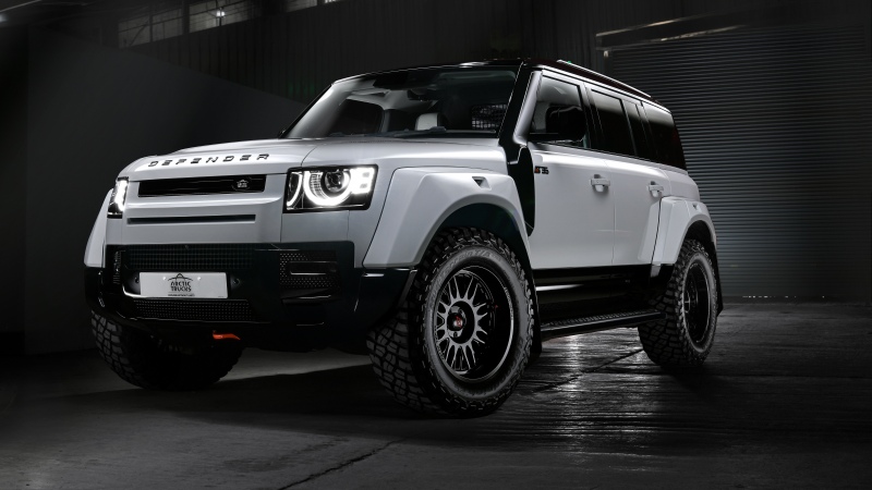 Arctic Trucks Land Rover Defender 110, 2025, 5K, 8K, Land Rover Defender 110, Dark aesthetic