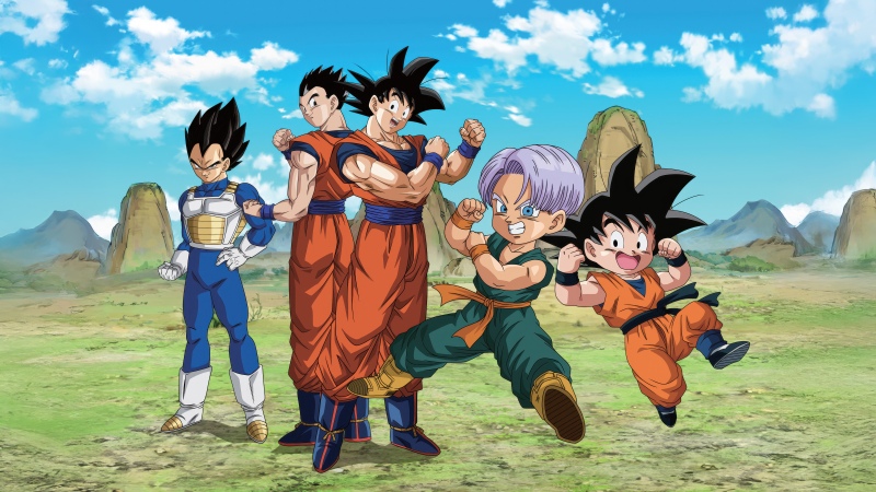 Dragon Ball, Generations, 5K, Character poster, Vegeta, Gohan, Goku, Trunks, Wallpaper