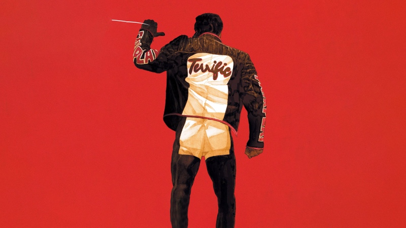 Mr. Terrific: Year One, 5K, Red background, DC Comics, Wallpaper