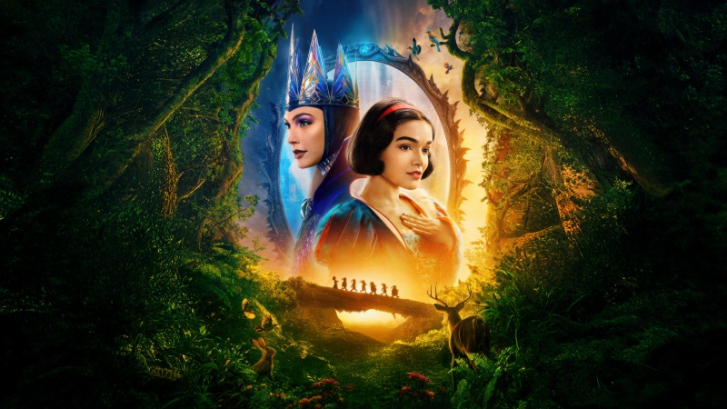 Snow White, Poster, Gal Gadot, Rachel Zegler, Disney movies, Disney Princess, 5K, 2025 Movies