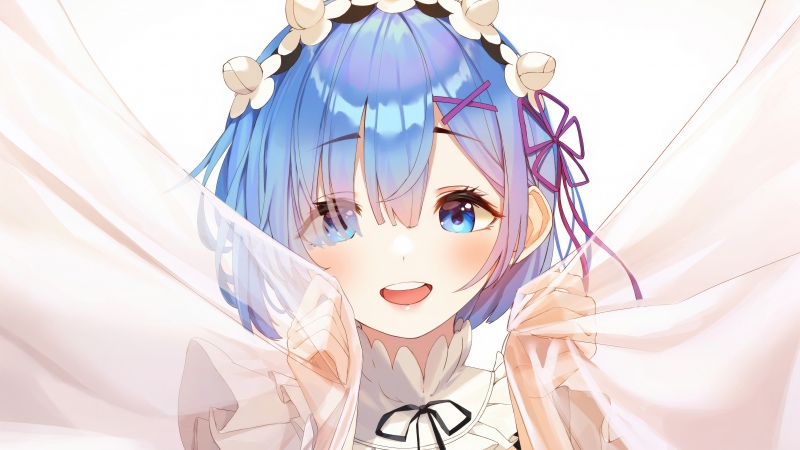 Rem (Re:Zero), 5K, Anime girl