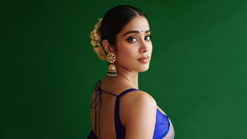 Janhvi Kapoor, Saree wallpaper