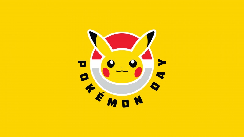 Pokémon Day, Minimalist, Yellow background