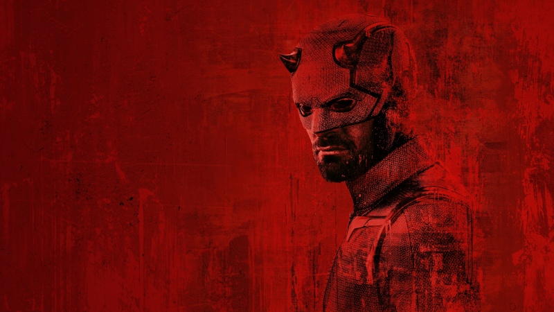 Daredevil: Born Again, Red background, Matt Murdock, Marvel Comics