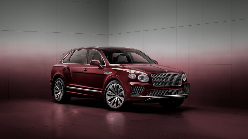 Mulliner, Bentley Bentayga EWB, 2025, 5K, 8K, Red aesthetic