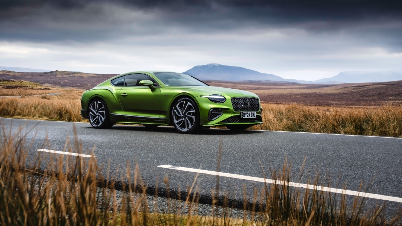 Bentley Continental GT Speed, Lime Green, Luxury sports cars, 5K, 8K, Wallpaper