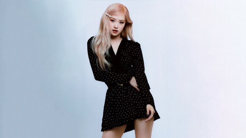 Rose (Blackpink), Black dress, 5K, 8K