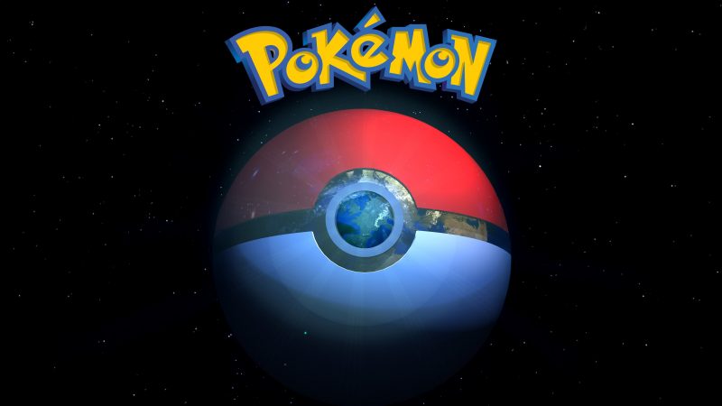 Pokemon GO, 5K, Black background, Pokeball