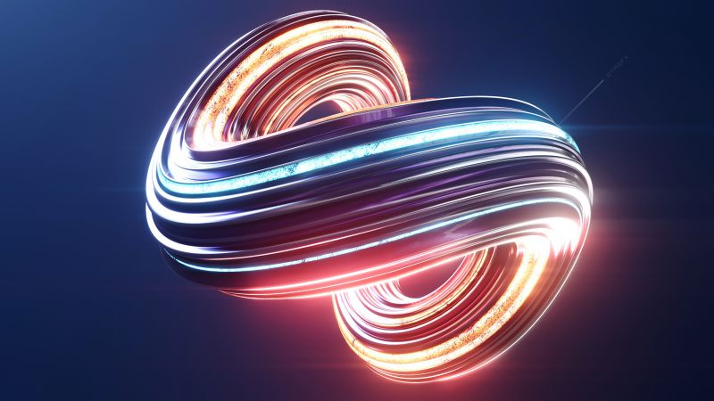 Swirls render cgi 3d colorful glowing 